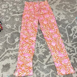 Vibrant Pink and Orange Patterned Pants